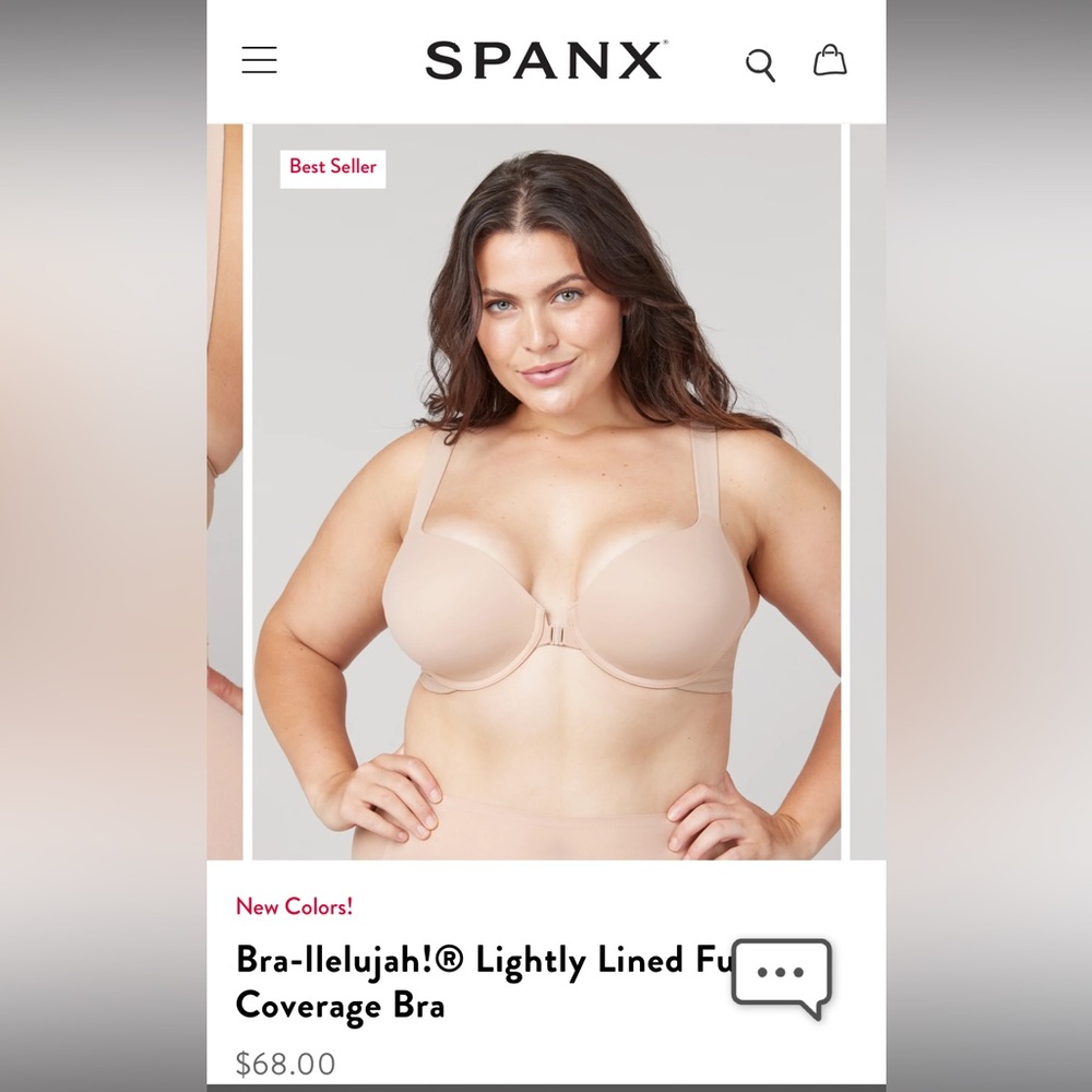 SPANX Bra-llelujah! Lightly Lined Full Coverage 38D Bra